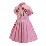 Kid Dress for Girls Pink Casual Embroidery Children Clothing