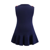 Dresses Cotton Bee Embroidery Girl Children Clothing