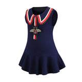 Dresses Cotton Bee Embroidery Girl Children Clothing