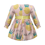 Dress for Girls Casual pineapple Children Clothing