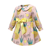 Dress for Girls Casual pineapple Children Clothing