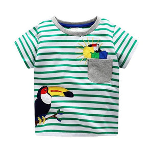 Boys Tops Summer Bird T-shirts