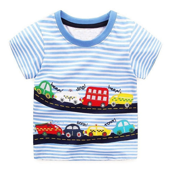 Boys Tops Summer Cars T-shirts