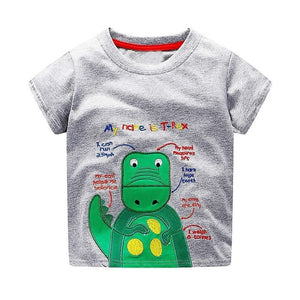 Boys Tops Summer Brand Dinosaur T-shirts