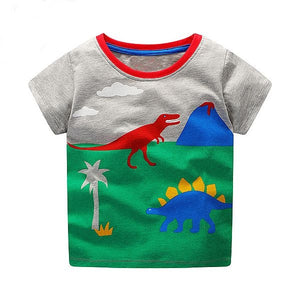 Boys Tops Summer Dinosaur T-shirts