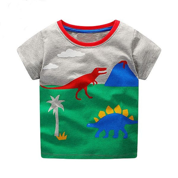 Boys Tops Summer Dinosaur T-shirts
