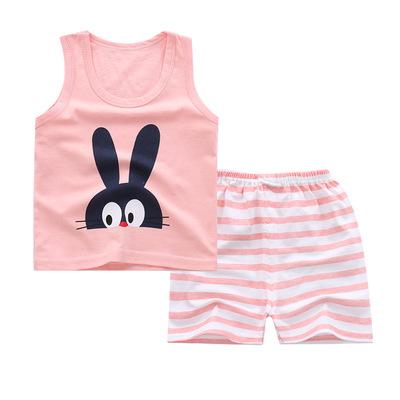 Pink Rabbit Summer Baby Girl Clothes
