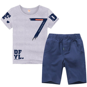 Number 7 Summer Boys Clothes Sport Suit Set