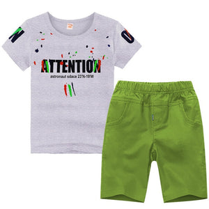 Summer Boys Clothes Sport Suit Set