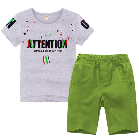 Summer Boys Clothes Sport Suit Set