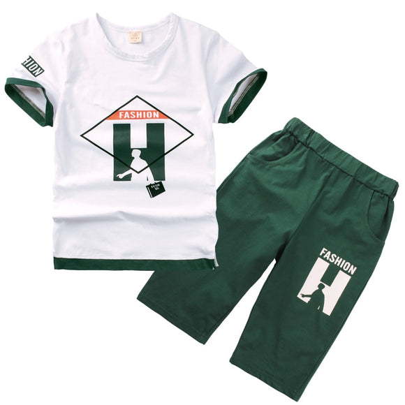 Sport Suits Teenage Summer Boys Clothing Sets