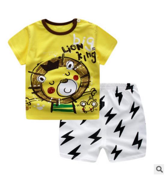 Yelllow Lion King Baby Girl Clothing Set
