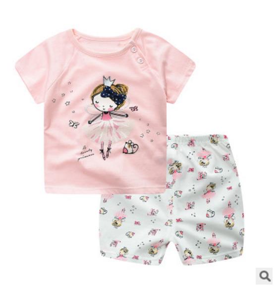Pink  Ballerina Baby Girl Clothing Set
